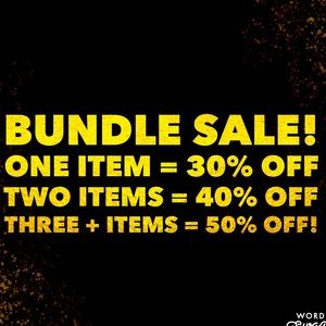 Summer Sale! Bundle your pieces to save $$$!